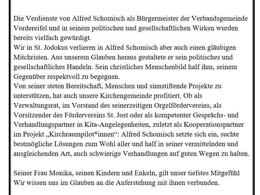 2026 Nachruf_Alfred Schomisch